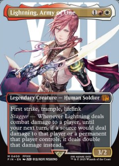 Lightning, Army of One Final Fantasy Character Card
